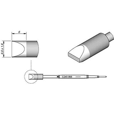 JBC C245966 à souder pour T245 JBC C245966 à souder pour T245