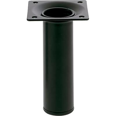 Amig Pied Rond pour Meuble Mod. 4 Ø30 x 100 mm avec vis de réglage Vis à 4 Points Résistance jusqu'à 15 kg/Jambe Acier Noir Amig Pied Rond pour Meuble Mod. 4 Ø30 x 100 mm avec vis de réglage Vis à 4 Points Résistance jusqu'à 15 kg/Jambe Acier Noir