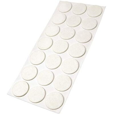 Adsamm ® 21 x patins en feutre Ø 30 mm blanc rond 3,5 mm hauteur patins glisseurs auto-adhésifs de qualité optimale Adsamm ® 21 x patins en feutre Ø 30 mm blanc rond 3,5 mm hauteur patins glisseurs auto-adhésifs de qualité optimale