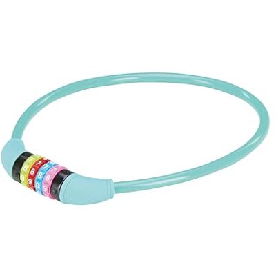 PROPHETE Cadenas en câble - Code à 4 chiffres, codé couleur, 65cm PROPHETE Cadenas en câble - Code à 4 chiffres, codé couleur, 65cm