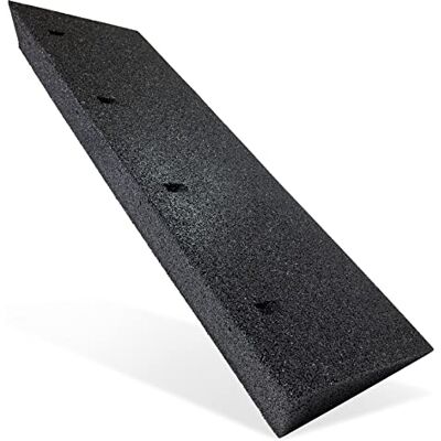 HASKYY Rampe de trottoir en caoutchouc noir Largeur : 100 cm Hauteur : 110 mm Rampe en caoutchouc Rampe d'accès Rampe de seuil de porte HASKYY Rampe de trottoir en caoutchouc noir Largeur : 100 cm Hauteur : 110 mm Rampe en caoutchouc Rampe d'accès Rampe de seuil de porte