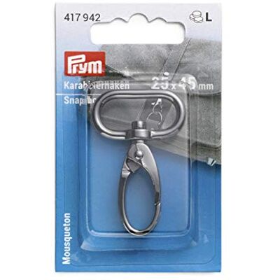 Prym 417942 Mousqueton en alliage de zinc 25 x 45 mm Prym 417942 Mousqueton en alliage de zinc 25 x 45 mm