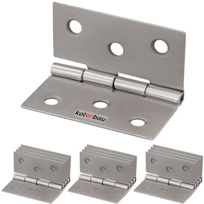 KOTARBAU ® Lot de 12 charnières de meuble 40 mm En nickel Roulées Pour piano KOTARBAU ® Lot de 12 charnières de meuble 40 mm En nickel Roulées Pour piano