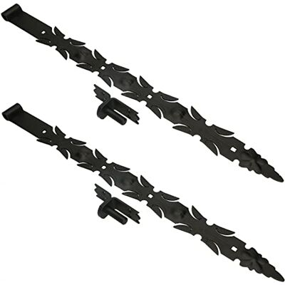 KOTARBAU Lot de 2 charnières de porte en fer forgé avec gond, 800 mm, charnière de porte, ferrure de construction, ferrure de portail, bande de volet de fenêtre, en acier inoxydable, revêtue par KOTARBAU Lot de 2 charnières de porte en fer forgé avec gond, 800 mm, charnière de porte, ferrure de construction, ferrure de portail, bande de volet de fenêtre, en acier inoxydable, revêtue par