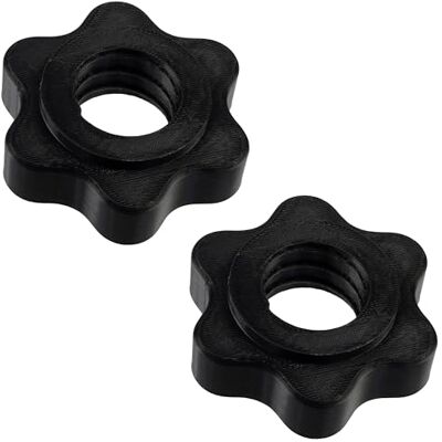 AERZETIX Écrous de blocage/molettes étoilées Ø28 mm pour barre d'haltères AERZETIX Écrous de blocage/molettes étoilées Ø28 mm pour barre d'haltères