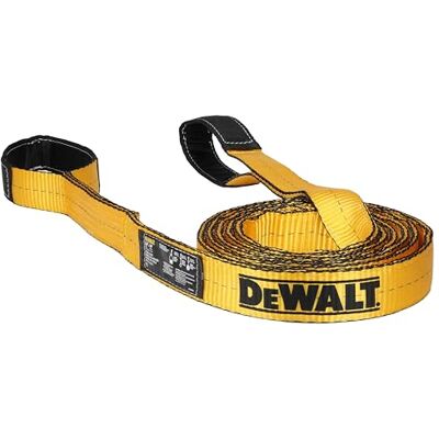 DeWalt DXBC90085 Sangle de levage robuste Noir/jaune 5,1 cm x 4,8 m – 2 plis x 2,9 kg Capacité de poids vertical/Capacité de poids du panier de 5,8 kg DeWalt DXBC90085 Sangle de levage robuste Noir/jaune 5,1 cm x 4,8 m – 2 plis x 2,9 kg Capacité de poids vertical/Capacité de poids du panier de 5,8 kg