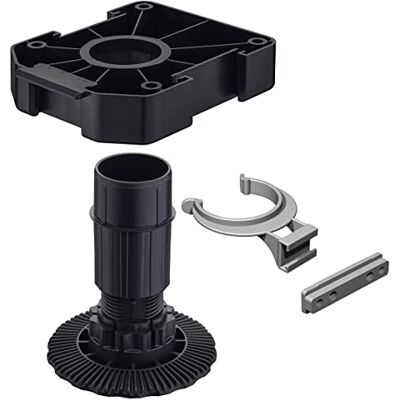 Gedotec AXILO 78 Lot de 4 pieds de meuble réglables en hauteur 60 mm Pieds réglables pour meubles Pieds d'armoire en plastique noir Pieds de meuble complet Pieds d'armoire Gedotec AXILO 78 Lot de 4 pieds de meuble réglables en hauteur 60 mm Pieds réglables pour meubles Pieds d'armoire en plastique noir Pieds de meuble complet Pieds d'armoire