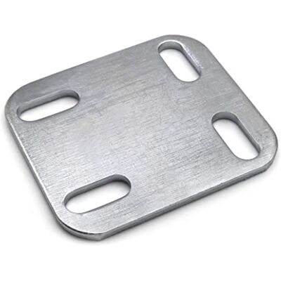 Design61 Lot de 4 connecteurs plats avec trou oblong Plaque de fixation Plaque de montage 60 mm x 53 mm Design61 Lot de 4 connecteurs plats avec trou oblong Plaque de fixation Plaque de montage 60 mm x 53 mm