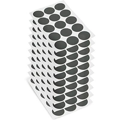 Emuca Cache couvre vis adhésif pour meuble, couvercle de tête de vis, clous ou trous aux meubles, Gris anthracite, Ø20mm, Lot de 150 Emuca Cache couvre vis adhésif pour meuble, couvercle de tête de vis, clous ou trous aux meubles, Gris anthracite, Ø20mm, Lot de 150