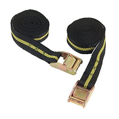 Kerbl 37109 Sangle de Serrage Capacité d'arrimage, Lot de 2, 25 mm x 2.5 m, 250 kg Kerbl 37109 Sangle de Serrage Capacité d'arrimage, Lot de 2, 25 mm x 2.5 m, 250 kg