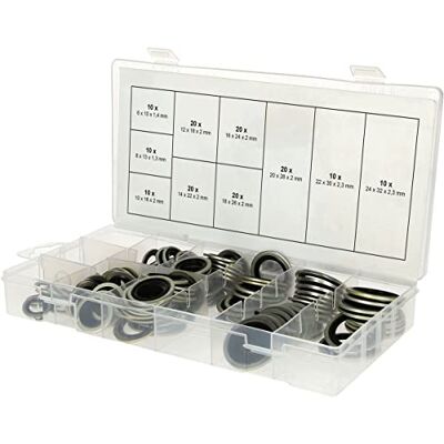 KS TOOLS 970.0760 Assortiment de 150 joints d'étanchéité composites Ø 6-24 mm KS TOOLS 970.0760 Assortiment de 150 joints d'étanchéité composites Ø 6-24 mm