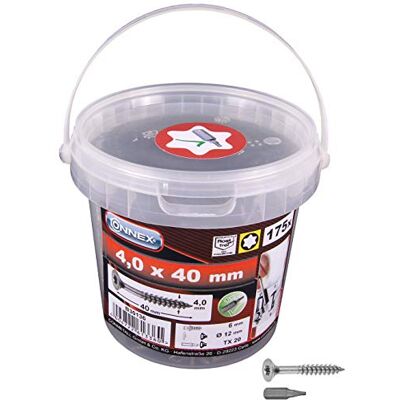 Connex B30136 Vis universelles TX 4,0 x 40 A2 175 g Connex B30136 Vis universelles TX 4,0 x 40 A2 175 g