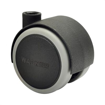 WAGNER 01072601 Roulette de meuble design Souple Diamètre : 40 mm Hauteur : 45 mm Noir Charge maximale : 35 kg WAGNER 01072601 Roulette de meuble design Souple Diamètre : 40 mm Hauteur : 45 mm Noir Charge maximale : 35 kg