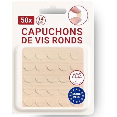 LouMaxx Lot de 50 cache-vis ronds en érable Ø 14 mm – Lot de 50 capuchons pour vis – Trou de vis auto-adhésif et trous de forage. Autocollants universels pour meubles en érable. LouMaxx Lot de 50 cache-vis ronds en érable Ø 14 mm – Lot de 50 capuchons pour vis – Trou de vis auto-adhésif et trous de forage. Autocollants universels pour meubles en érable.