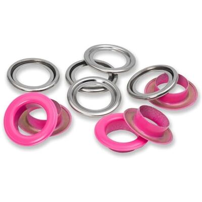 Prym 542569 542542 Lot de 15 œillets avec rondelles 11 mm Rouge/argenté Compatible avec l'outil Vario Creative Tool Rose Ø 14 mm Prym 542569 542542 Lot de 15 œillets avec rondelles 11 mm Rouge/argenté Compatible avec l'outil Vario Creative Tool Rose Ø 14 mm