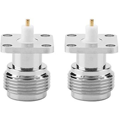 Walfront 2 pièces connecteur RF femelle N-KFD-5 N connecteur coaxial de Type RF N prise femelle 17.5 × 17.5 Walfront 2 pièces connecteur RF femelle N-KFD-5 N connecteur coaxial de Type RF N prise femelle 17.5 × 17.5