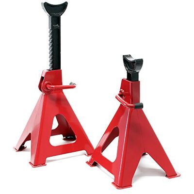 WilTec Chandelles de levage Réglable en hauteur en Kit Charge de 3000 kg chaque WilTec Chandelles de levage Réglable en hauteur en Kit Charge de 3000 kg chaque