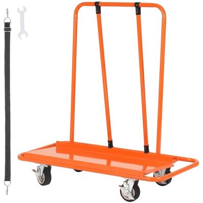 VEVOR Chariot pour manipulation de panneaux de plâtre, capacité de charge de 1360 kg, chariot porte-assiettes avec roues pivotantes verrouillables, manutention mobile pour panneaux de construction, VEVOR Chariot pour manipulation de panneaux de plâtre, capacité de charge de 1360 kg, chariot porte-assiettes avec roues pivotantes verrouillables, manutention mobile pour panneaux de construction,
