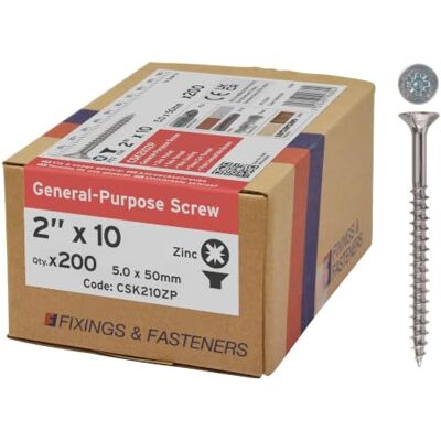 Forgefix CSK210Z Vis Pozi à tête fraisée Usage général Plaqué zinc Forgefix CSK210Z Vis Pozi à tête fraisée Usage général Plaqué zinc
