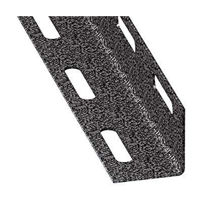CQFD Cornière perforée en acier profilé à froid gris martelé 27 X 27 MM CQFD Cornière perforée en acier profilé à froid gris martelé 27 X 27 MM