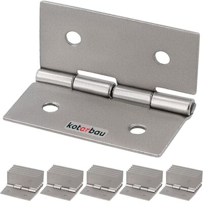 KOTARBAU ® Lot de 25 charnières de meuble 35 mm En nickel Roulées Pour piano Pour boîtes à outils KOTARBAU ® Lot de 25 charnières de meuble 35 mm En nickel Roulées Pour piano Pour boîtes à outils