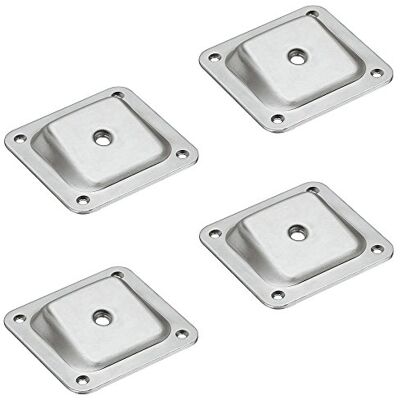 Gedotec Lot de 4 plaques de fixation coudée Avec filetage M8 Pour pieds de meubles et de table Plaque de boulonnage 10 ° En métal galvanisé Sans vis Gedotec Lot de 4 plaques de fixation coudée Avec filetage M8 Pour pieds de meubles et de table Plaque de boulonnage 10 ° En métal galvanisé Sans vis