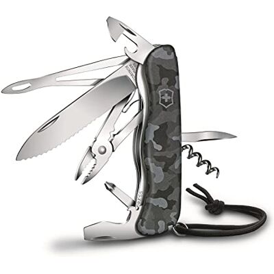 Victorinox Skipper Taschenmesser (18 Funktionen, Feststellklinge, Drahtschneider, Marlspieker), navy camouflage Victorinox Skipper Taschenmesser (18 Funktionen, Feststellklinge, Drahtschneider, Marlspieker), navy camouflage
