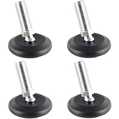 WAGNER 15434204 Lot de 4 pieds de nivellement réglables avec rotule Ø 37 mm, noir, vis sans tête M10 x 25 mm, patins pour meubles – Plastique noir – Diamètre 30 mm inclus – Fabriqué en Allemagne WAGNER 15434204 Lot de 4 pieds de nivellement réglables avec rotule Ø 37 mm, noir, vis sans tête M10 x 25 mm, patins pour meubles – Plastique noir – Diamètre 30 mm inclus – Fabriqué en Allemagne