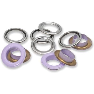 Prym 542568 Œillets avec rondelles Violet/argenté Ø 14 mm 15 Prym 542568 Œillets avec rondelles Violet/argenté Ø 14 mm 15
