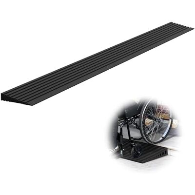 XARILK Rampes de seuil de 2 cm pour portes, capacité de charge de 1000 kg, 90 cm de large en caoutchouc naturel, rampe réglable et découpable pour portes, trottoirs, balayeuses, scooters électriques XARILK Rampes de seuil de 2 cm pour portes, capacité de charge de 1000 kg, 90 cm de large en caoutchouc naturel, rampe réglable et découpable pour portes, trottoirs, balayeuses, scooters électriques