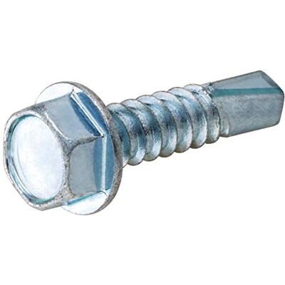 Hillman The Group 560376 Lot de 100 vis auto-perceuses à tête de rondelle 1/4-35,6 x 2,5 cm Hillman The Group 560376 Lot de 100 vis auto-perceuses à tête de rondelle 1/4-35,6 x 2,5 cm