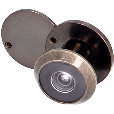 Amig Visionneuse de Porte en Acier Allié Super Angle pour Sécurité Domicile Facile à Installer Recommandée pour Aînés et Enfants, Cuir et Laiton, Diamètre 14 mm, Épaisseur de Porte 15-25 mm Amig Visionneuse de Porte en Acier Allié Super Angle pour Sécurité Domicile Facile à Installer Recommandée pour Aînés et Enfants, Cuir et Laiton, Diamètre 14 mm, Épaisseur de Porte 15-25 mm
