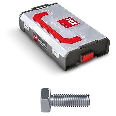 TOX L-BOXX Mini vis à tête hexagonale M5 Assortiment DIN 933, adaptable individuellement, empilable et encliquetable entre elles, y compris vis M5 de différentes dimensions, 300 pces, 094903203 TOX L-BOXX Mini vis à tête hexagonale M5 Assortiment DIN 933, adaptable individuellement, empilable et encliquetable entre elles, y compris vis M5 de différentes dimensions, 300 pces, 094903203