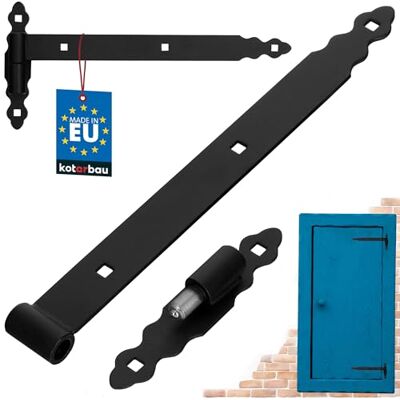 KOTARBAU ® Charnières de porte avec loquets 400 mm Avec roulement à billes Charnières pour porte de jardin et volets de fenêtre Charnières de porte pour portes en bois Gauche et droite KOTARBAU ® Charnières de porte avec loquets 400 mm Avec roulement à billes Charnières pour porte de jardin et volets de fenêtre Charnières de porte pour portes en bois Gauche et droite