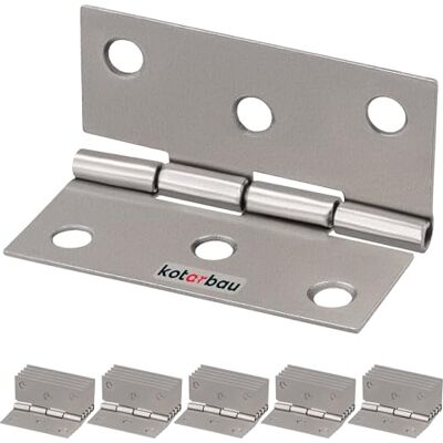 KOTARBAU ® Lot de 25 charnières de meuble 45 mm En nickel Roulées Pour piano KOTARBAU ® Lot de 25 charnières de meuble 45 mm En nickel Roulées Pour piano