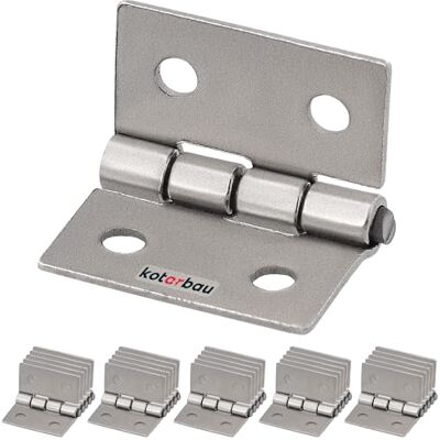 KOTARBAU ® Lot de 25 charnières de meuble 20 mm En nickel Roulées Pour piano KOTARBAU ® Lot de 25 charnières de meuble 20 mm En nickel Roulées Pour piano