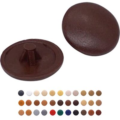 Marcopol Lot de 50 cache-vis Pozi de 12 mm de diamètre Tête Pozidriv à clipser en plastique Capuchons décoratifs pour meubles (marron S16) Marcopol Lot de 50 cache-vis Pozi de 12 mm de diamètre Tête Pozidriv à clipser en plastique Capuchons décoratifs pour meubles (marron S16)