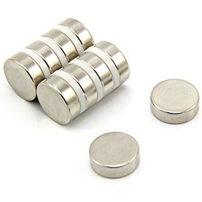 first4magnets ™ F215-10 Lot de 10 aimants en néodyme N42 15 mm de diamètre x 5 mm d'épaisseur – traction de 5,4 kg first4magnets ™ F215-10 Lot de 10 aimants en néodyme N42 15 mm de diamètre x 5 mm d'épaisseur – traction de 5,4 kg