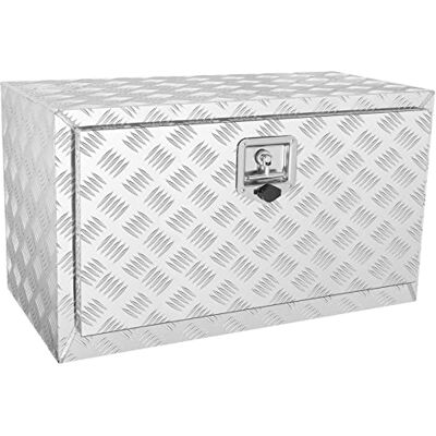 VEVOR Boîte à outils pour camion 76 x 40,5 x 35,5 cm Boîte de rangement en alliage d'aluminium Montage inférieur avec serrure et clés pour remorques, camions VEVOR Boîte à outils pour camion 76 x 40,5 x 35,5 cm Boîte de rangement en alliage d'aluminium Montage inférieur avec serrure et clés pour remorques, camions