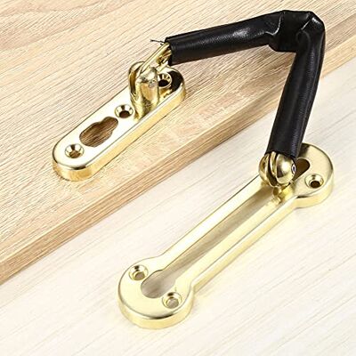 MOTT Chaîne de ventilation pour fenêtre avec étui en cuir, verrou de sécurité universel pour enfants, animaux domestiques, pour fenêtre coulissante MOTT Chaîne de ventilation pour fenêtre avec étui en cuir, verrou de sécurité universel pour enfants, animaux domestiques, pour fenêtre coulissante