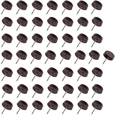 AERZETIX C65827 Lot de 50 patins coulissants pour pieds chaise avec clou rond Ø14 mm en plastique couleur café meuble table armoire commode lit accessoire protection sol canapé AERZETIX C65827 Lot de 50 patins coulissants pour pieds chaise avec clou rond Ø14 mm en plastique couleur café meuble table armoire commode lit accessoire protection sol canapé