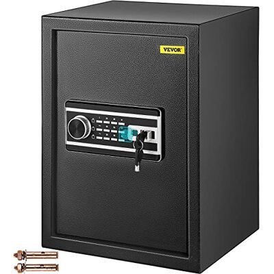 VEVOR Coffre-Fort Biométrique à Empreintes Digitales 60L Coffre-Fort Numérique Combinaison Clés Coffre de Sécurité en Acier Anti-Effraction Ignifuge 4 Types de Déverrouillage Argent Bijoux Domicile VEVOR Coffre-Fort Biométrique à Empreintes Digitales 60L Coffre-Fort Numérique Combinaison Clés Coffre de Sécurité en Acier Anti-Effraction Ignifuge 4 Types de Déverrouillage Argent Bijoux Domicile