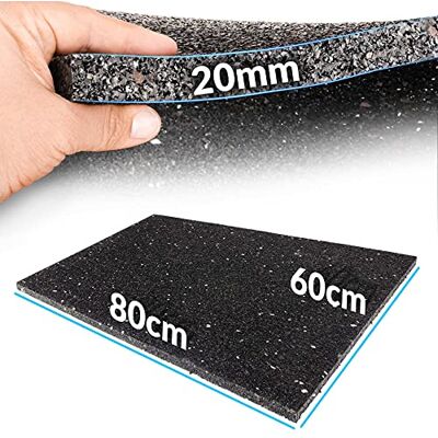 ANRO Mega Tapis de protection de bâtiment, en caoutchouc, anti-vibration, dimensions : 800 x 600 x 20 mm ANRO Mega Tapis de protection de bâtiment, en caoutchouc, anti-vibration, dimensions : 800 x 600 x 20 mm
