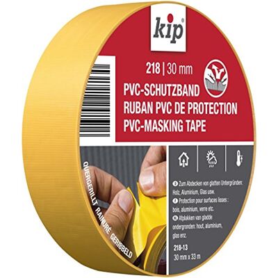 KIP - 218-13 - Jaune - 30 mm x 33 m - Bande protectrice PVC KIP - 218-13 - Jaune - 30 mm x 33 m - Bande protectrice PVC
