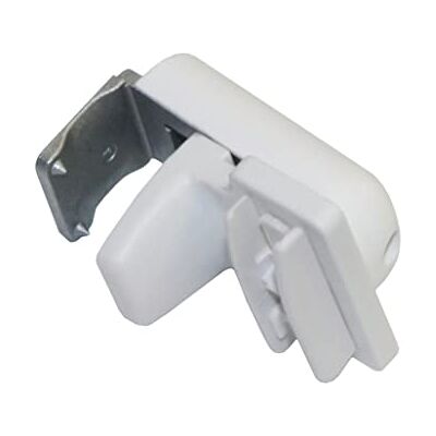 Gardinia Wohnidee Lot de 4 supports de serrage plissés, montage sans vis ni perçage, blanc, métal/plastique, plage de réglage de 5 à 25 mm Gardinia Wohnidee Lot de 4 supports de serrage plissés, montage sans vis ni perçage, blanc, métal/plastique, plage de réglage de 5 à 25 mm