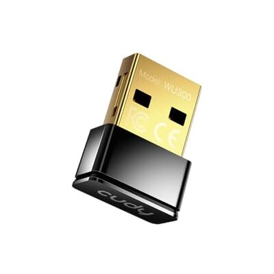 Cudy AX300 Adaptateur Wi-Fi 6 Nano USB WU300, mini-clé de 286 Mbps, Plug & Play, USB 2.0, mode Hotspot Soft AP, Windows 7/10/11, compatible Linux, ultra-compact (20 × 15 × 8 mm) Cudy AX300 Adaptateur Wi-Fi 6 Nano USB WU300, mini-clé de 286 Mbps, Plug & Play, USB 2.0, mode Hotspot Soft AP, Windows 7/10/11, compatible Linux, ultra-compact (20 × 15 × 8 mm)