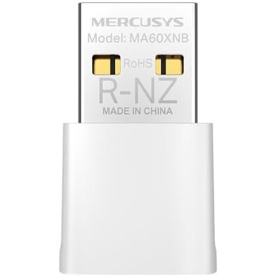MERCUSYS MA60XNB – Adaptateur USB Nano Wi-FI 6 AX900 et Bluetooth 5.3, Dual Band 600 sur 5 Ghz et 287 Mbps sur 2.4 Ghz, Taille Ultra compacte 26,9 × 16,1 × 7,6 mm, Sécurité WPA3 MERCUSYS MA60XNB – Adaptateur USB Nano Wi-FI 6 AX900 et Bluetooth 5.3, Dual Band 600 sur 5 Ghz et 287 Mbps sur 2.4 Ghz, Taille Ultra compacte 26,9 × 16,1 × 7,6 mm, Sécurité WPA3