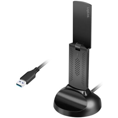 Logilink WL0251 Adaptateur USB Wi-Fi 6E 5,8 GHz avec support magnétique, WPA/WPA2, WPA3, 5 W, LED Logilink WL0251 Adaptateur USB Wi-Fi 6E 5,8 GHz avec support magnétique, WPA/WPA2, WPA3, 5 W, LED