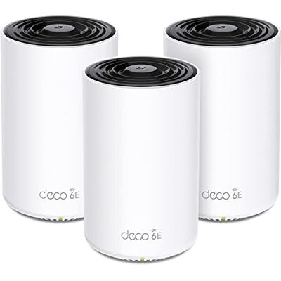 TP-Link Deco WiFi 6E Mesh AX 5400Mbps Deco XE75(3-Pack) Couverture WiFi de 670㎡ Mesh AI-Driven Contrôle Parental Compatible avec Toutes Les Box Noir TP-Link Deco WiFi 6E Mesh AX 5400Mbps Deco XE75(3-Pack) Couverture WiFi de 670㎡ Mesh AI-Driven Contrôle Parental Compatible avec Toutes Les Box Noir