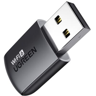 UGREEN Clé WiFi 6 AX900 Adaptateur USB WiFi WPA2-PSK Double Bande 2,4/5 GHz Entrée de Gamme Soft AP Mode MU MIMO Cryptage Dongle Réseau Pilote Intégré Compatible avec Windows 11 10 UGREEN Clé WiFi 6 AX900 Adaptateur USB WiFi WPA2-PSK Double Bande 2,4/5 GHz Entrée de Gamme Soft AP Mode MU MIMO Cryptage Dongle Réseau Pilote Intégré Compatible avec Windows 11 10